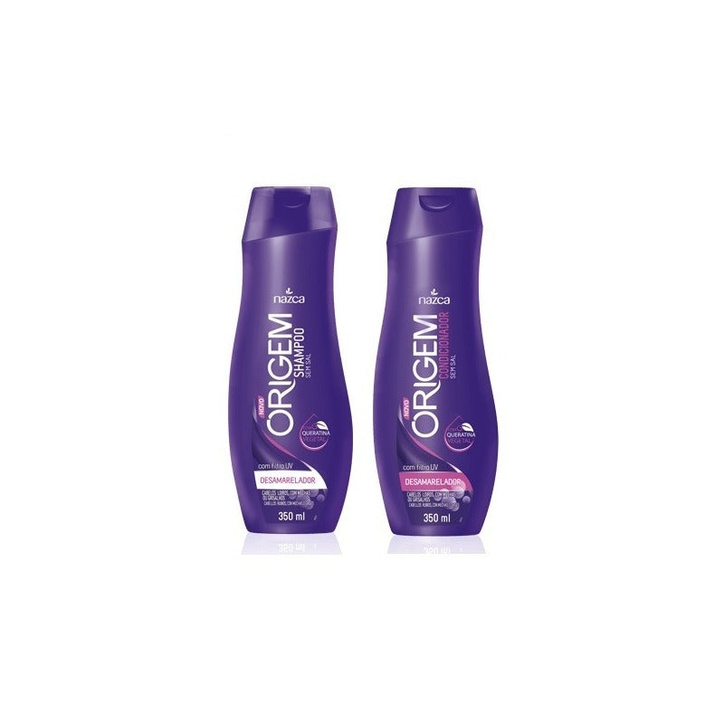 Kit Nazca Origem Shampoo Condicionador Desamarelador