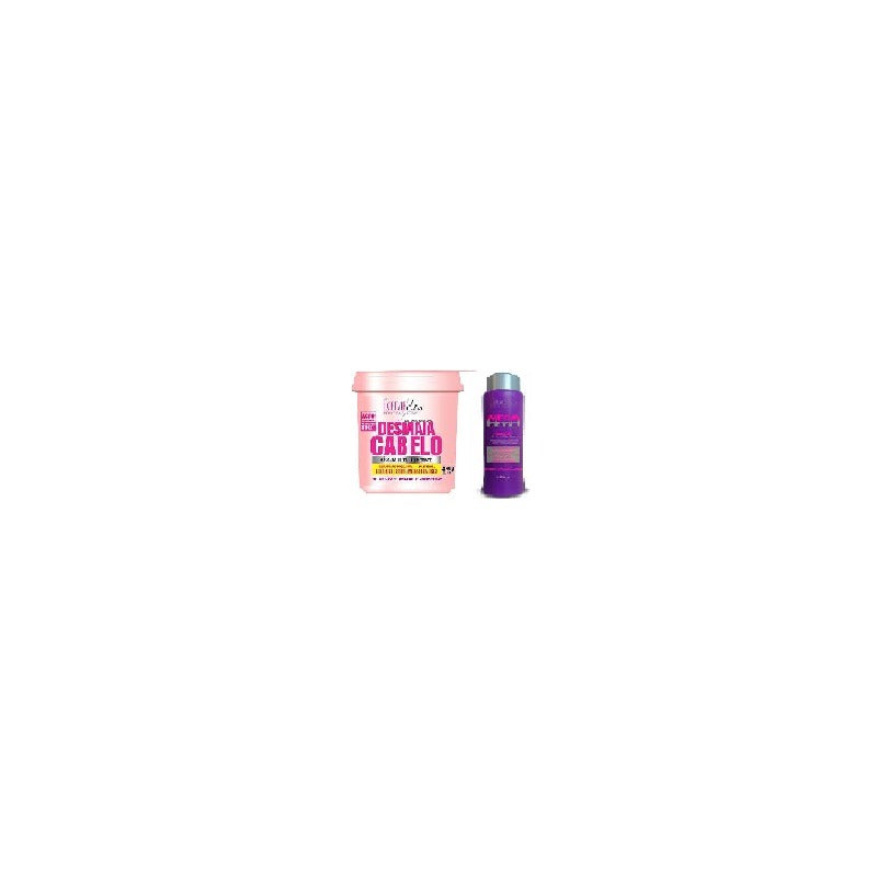 Kit 01 Mega Blond F. Liss 500ml+01 Desmaia Cabelo 350g