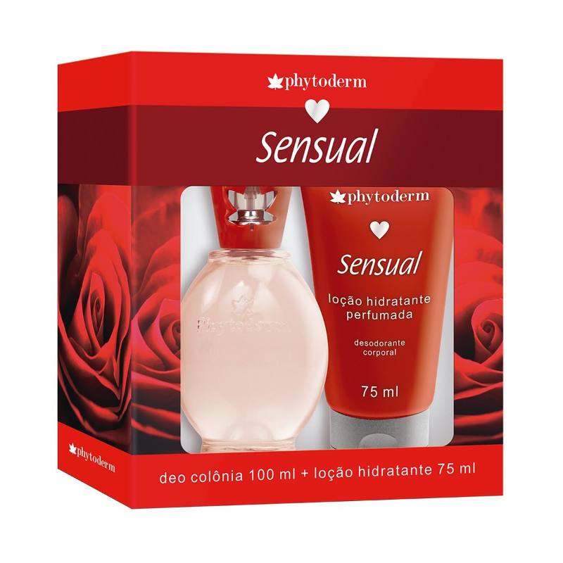 Kit Sensual Colônia 100ml & Loção Hidratante 75ml Phytoderm